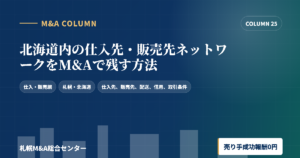 北海道内の仕入先・販売先ネットワークをM&Aで残す方法のアイキャッチ画像