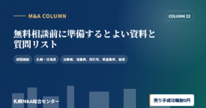 無料相談前に準備するとよい資料と質問リストのアイキャッチ画像