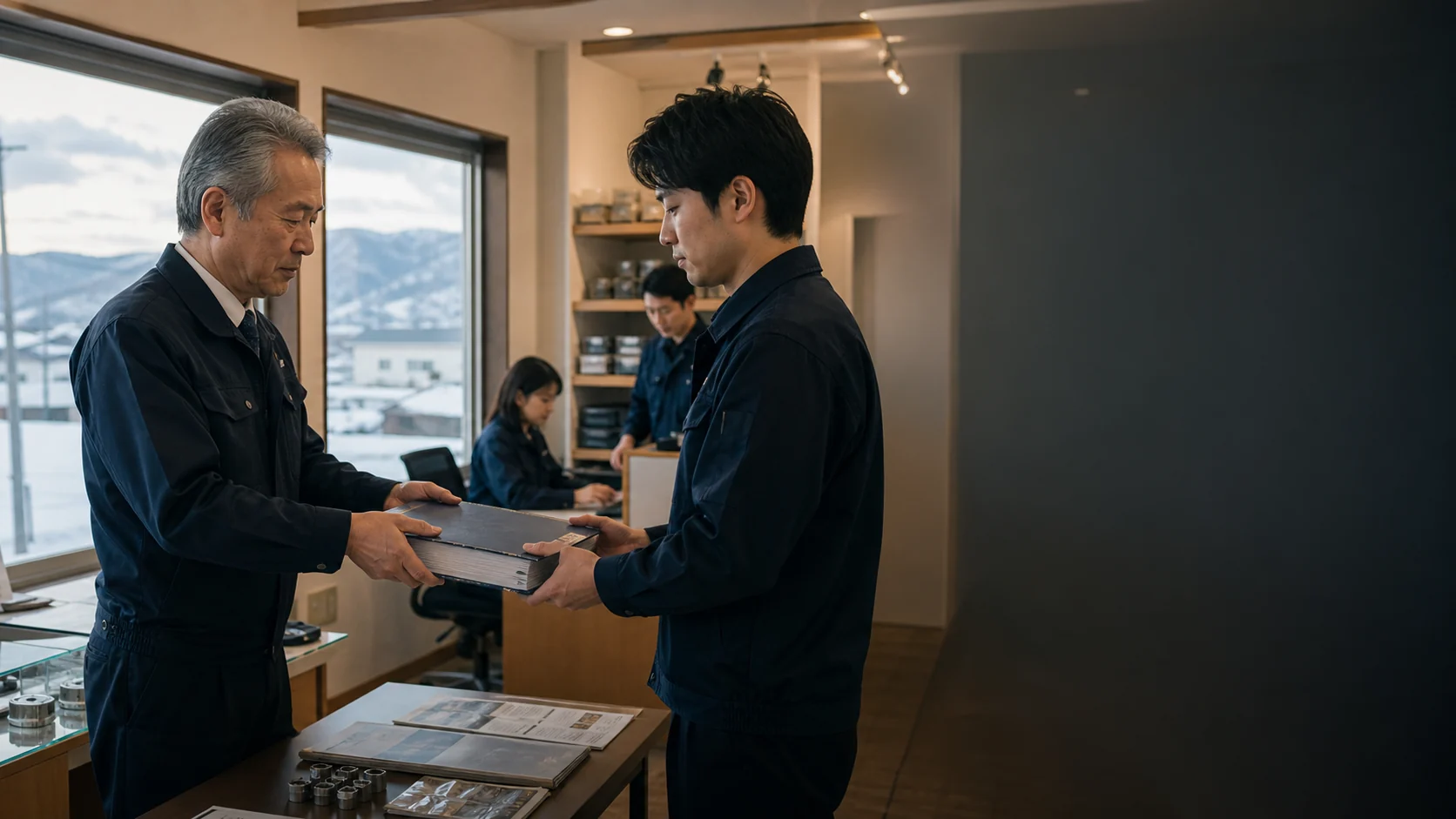 札幌のM&A成約と承継を象徴する握手